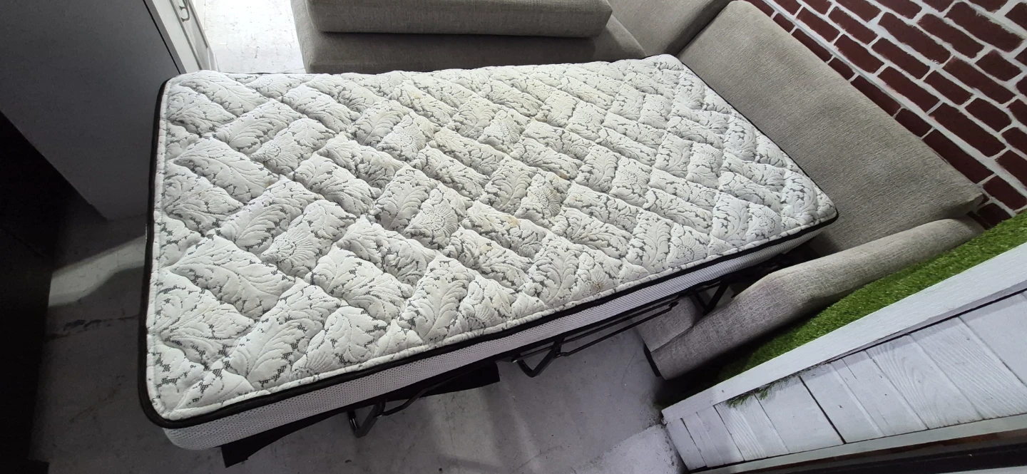 Light grey sofa bed sectional - photo 3