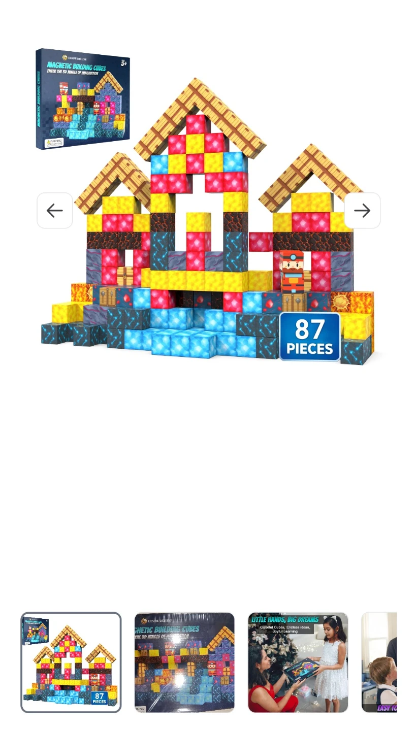 Desire Deluxe Magnetic Building Cubes 87 Piece Set - photo 5