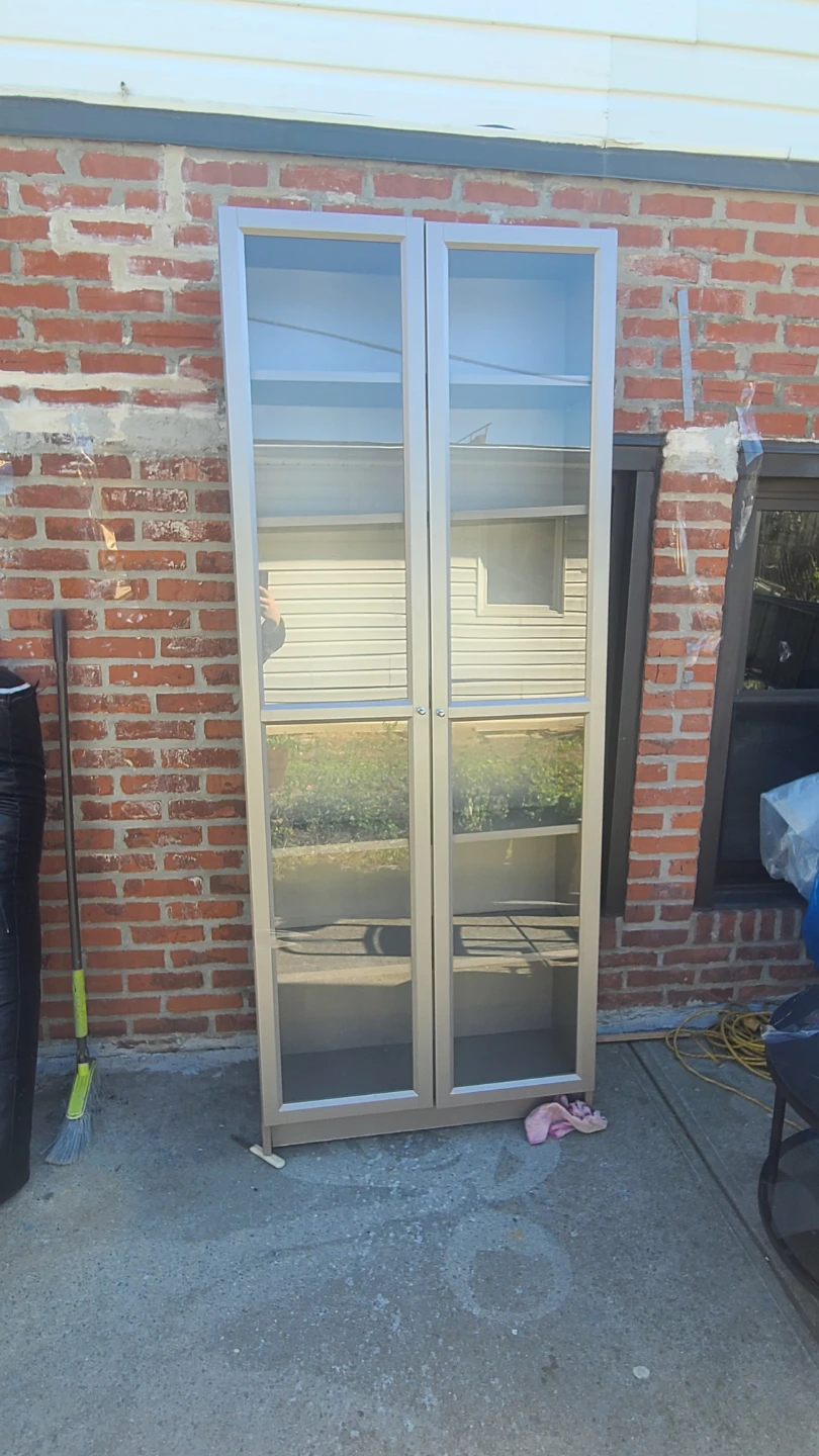 IKEA Billy Glass Door Bookcase - photo 4