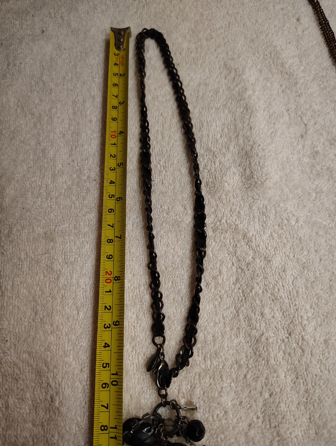 Black chain necklace with charms Guess - photo 2