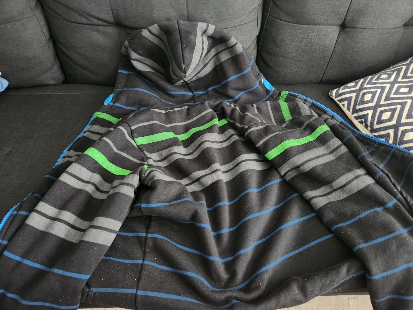 NXT/GEN Striped Sherpa-Lined Hoodie - photo 3