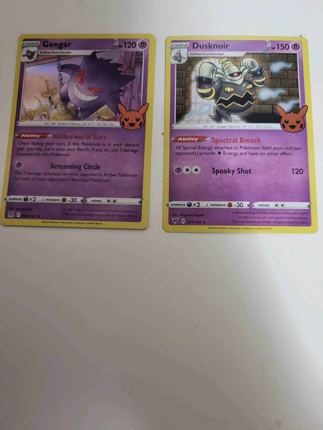 Set of 4 Pokemon Halloween Cards - photo 2