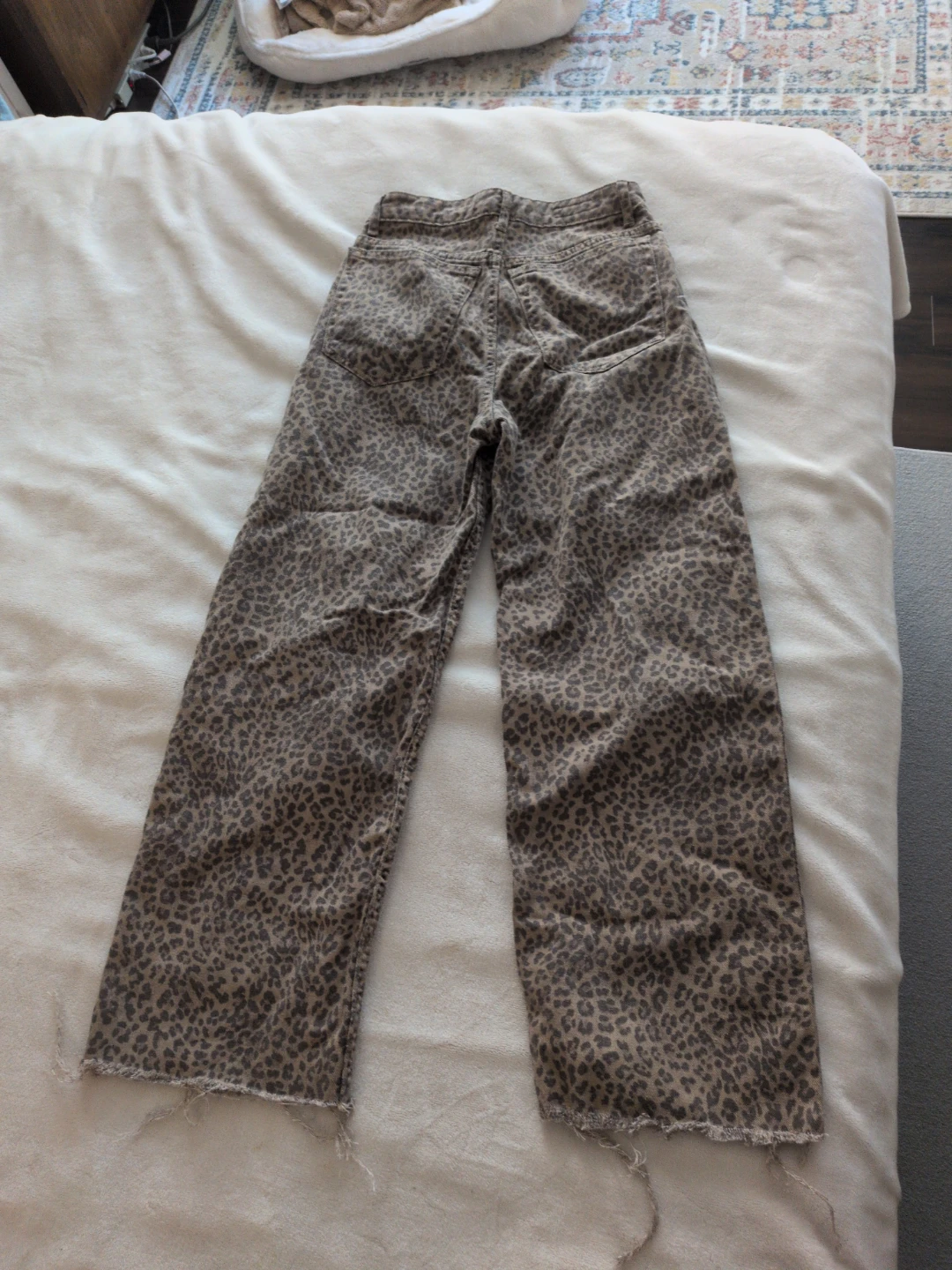Wide Leg ZARA Leopard Print Jeans - photo 4