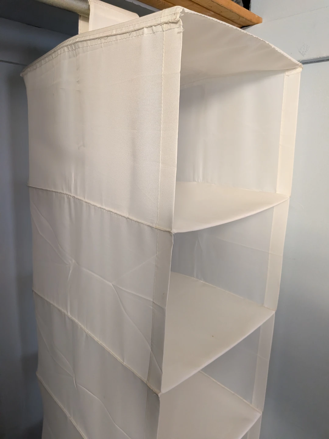 White 6-Shelf Hanging Closet Organizer - photo 2