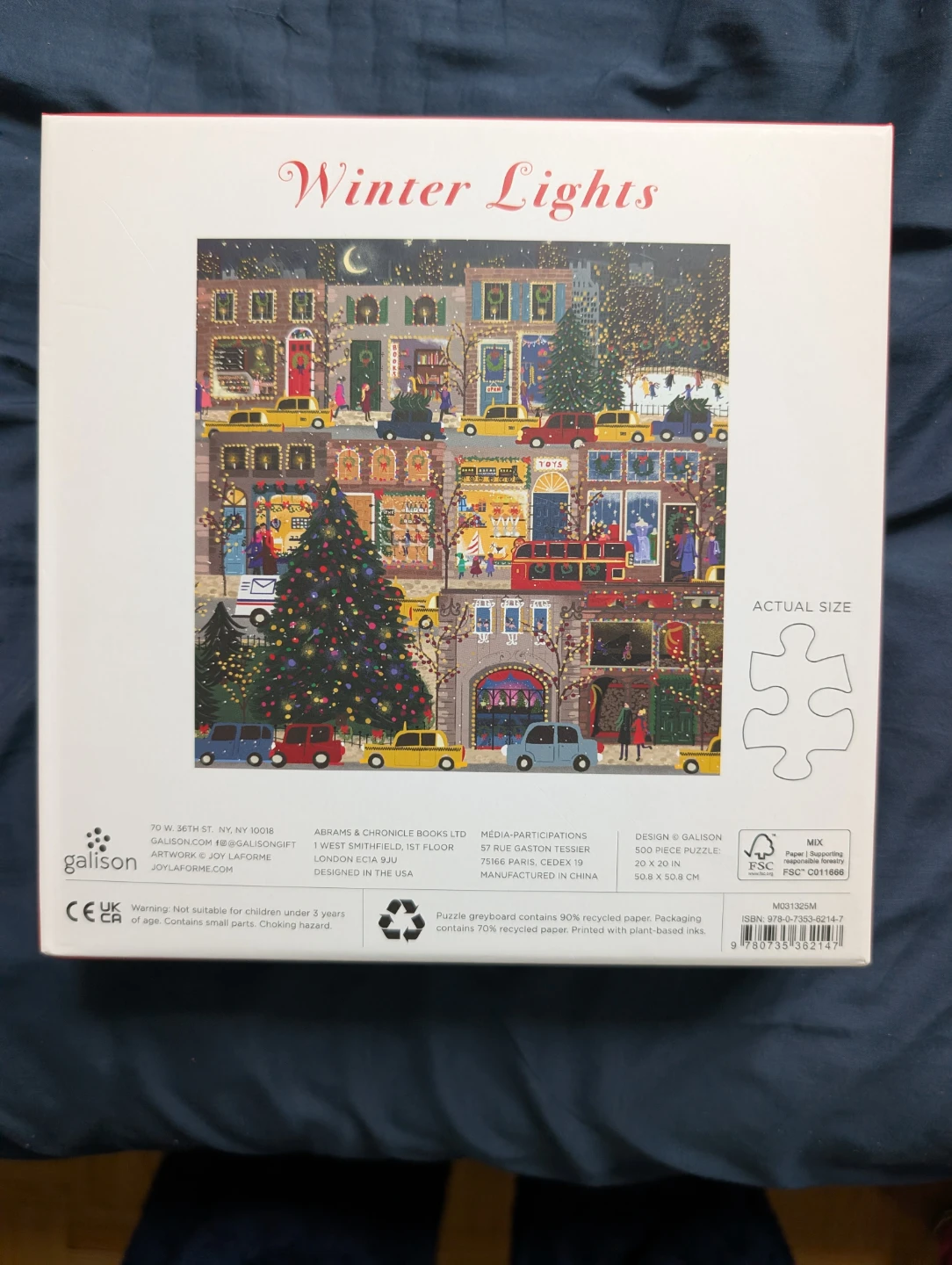 Galison Winter Lights 500 Piece Foil Puzzle - photo 2