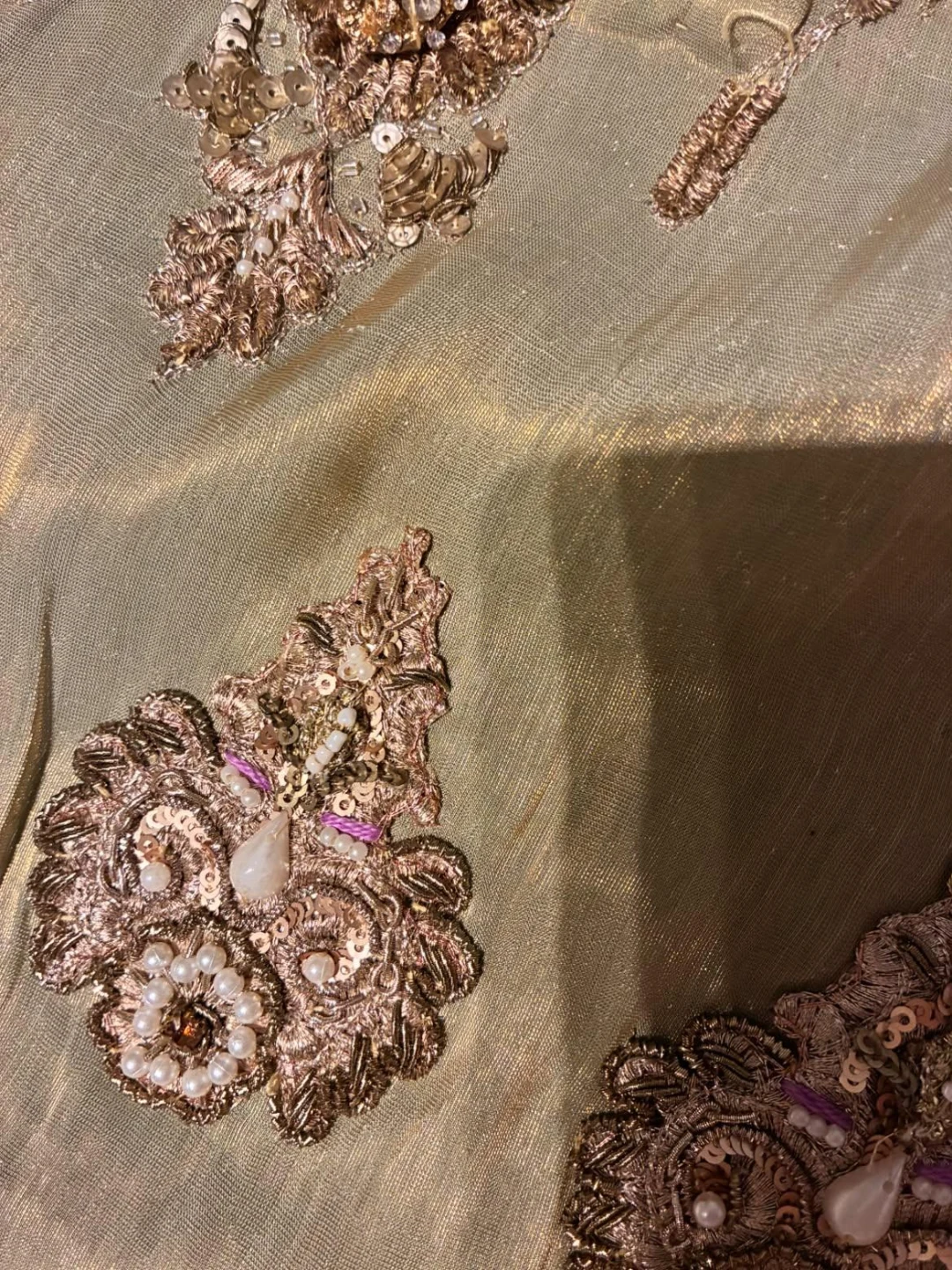 Olive Green Embroidered Pakistani Outfit - photo 2