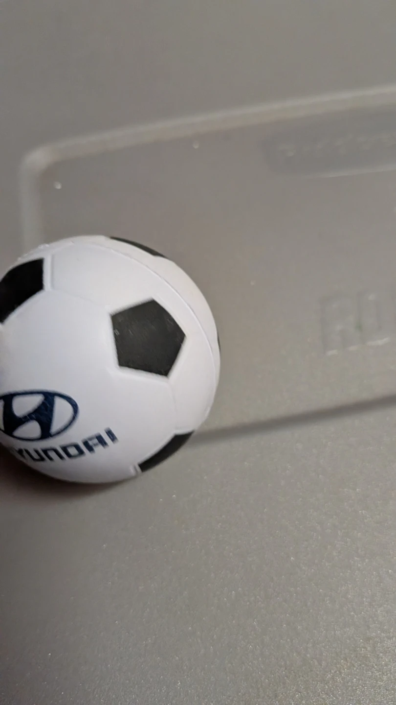 Hyundai branded soccer ball toy (Key Chain size Ball)