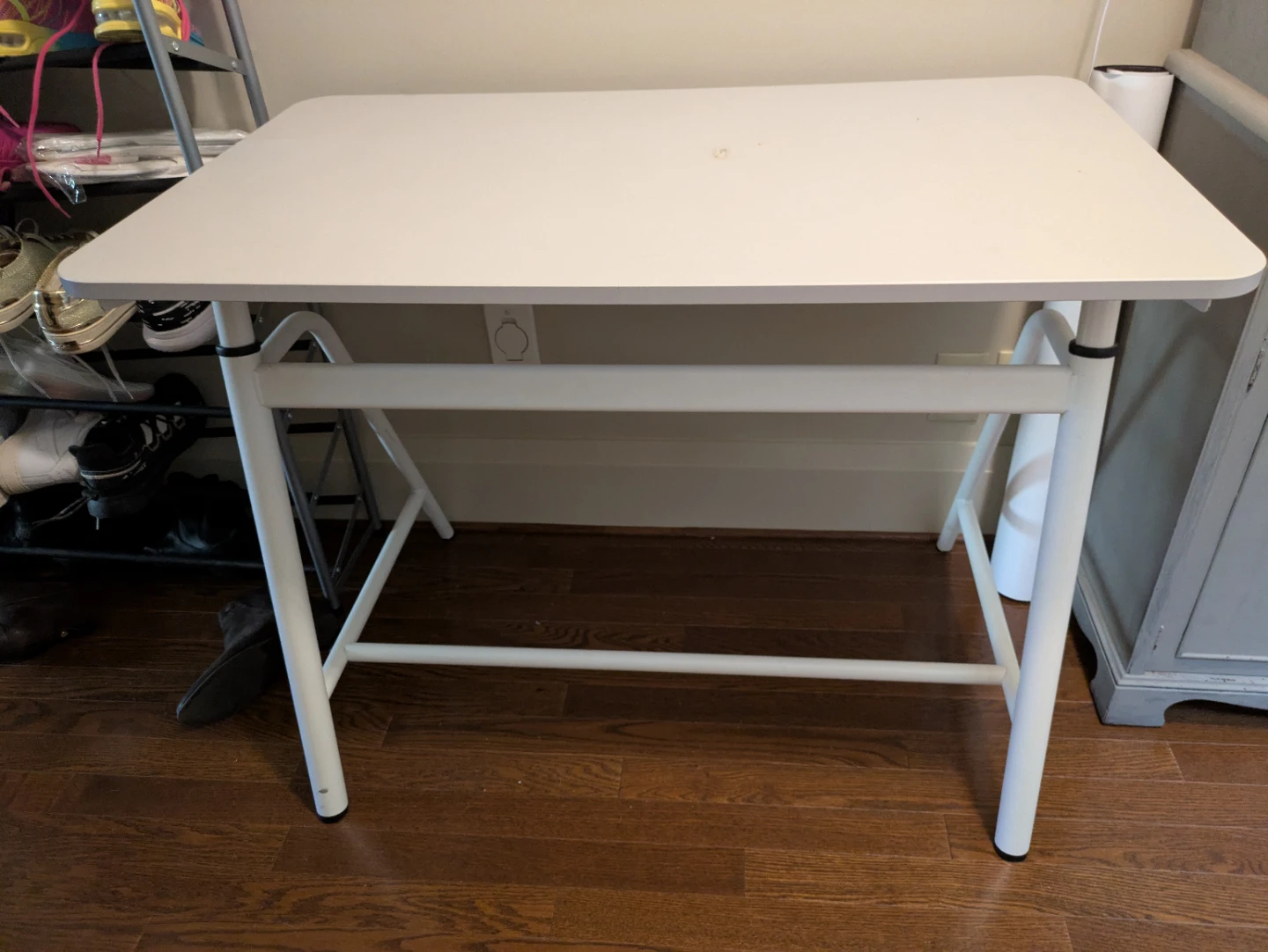 White Ikea Adjustable Standing Desk