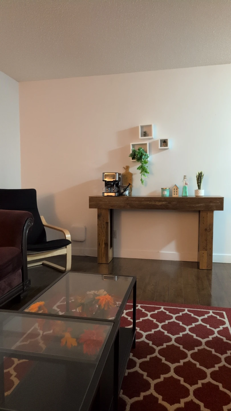 Rustic Wood Console Table - photo 2