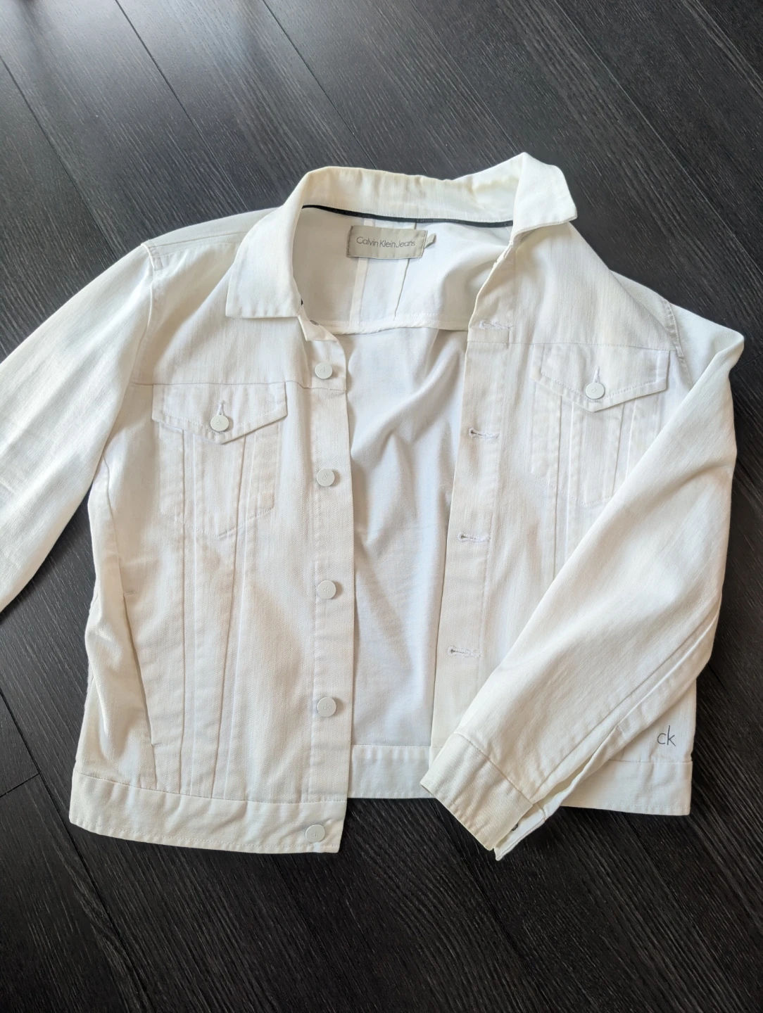 Calvin Klein Jeans White Denim Jacket