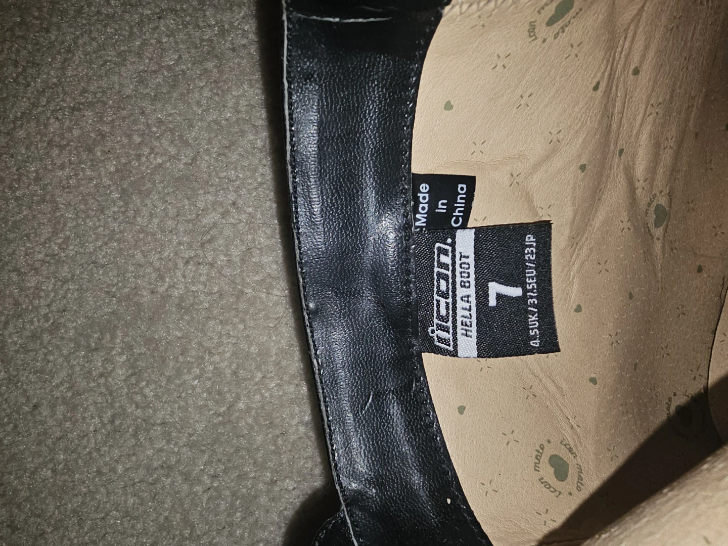 Womans Motorcycle ICON size 7 boots - photo 2