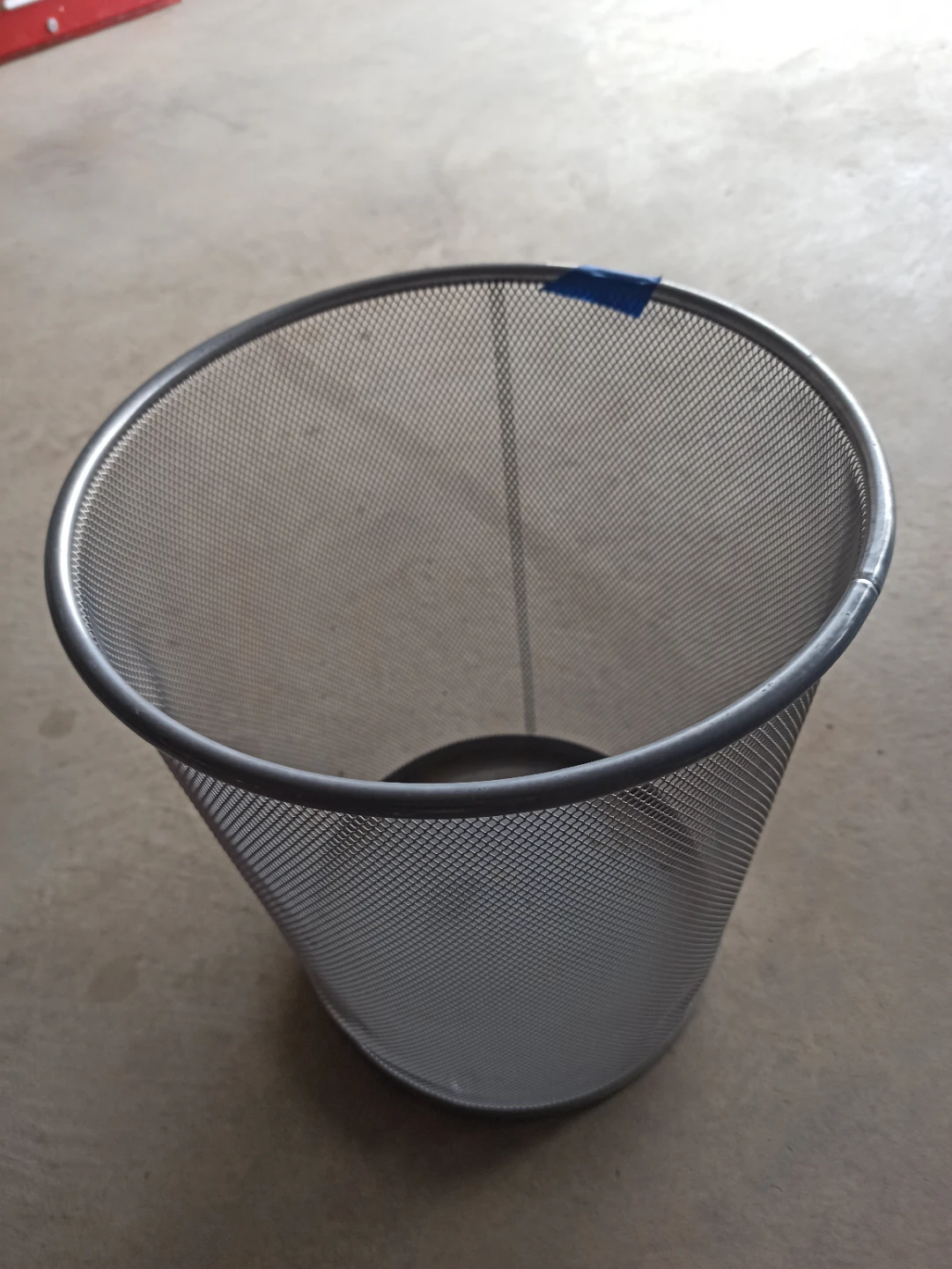 Silver Mesh Wastebasket - photo 2