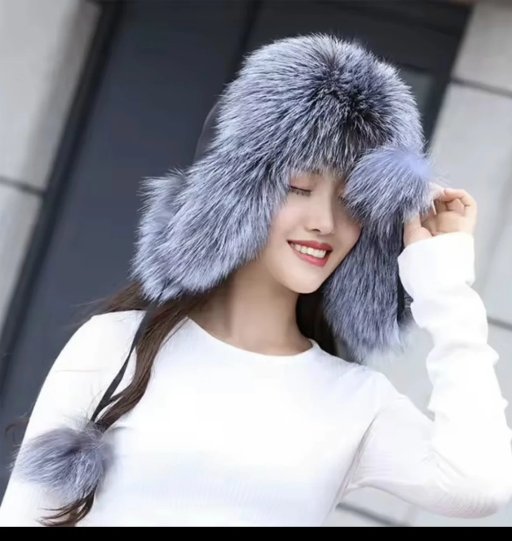 Fox Fur Trapper Hat