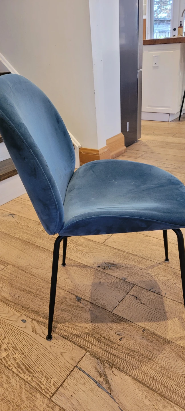 Blue Velvet Dining Chair