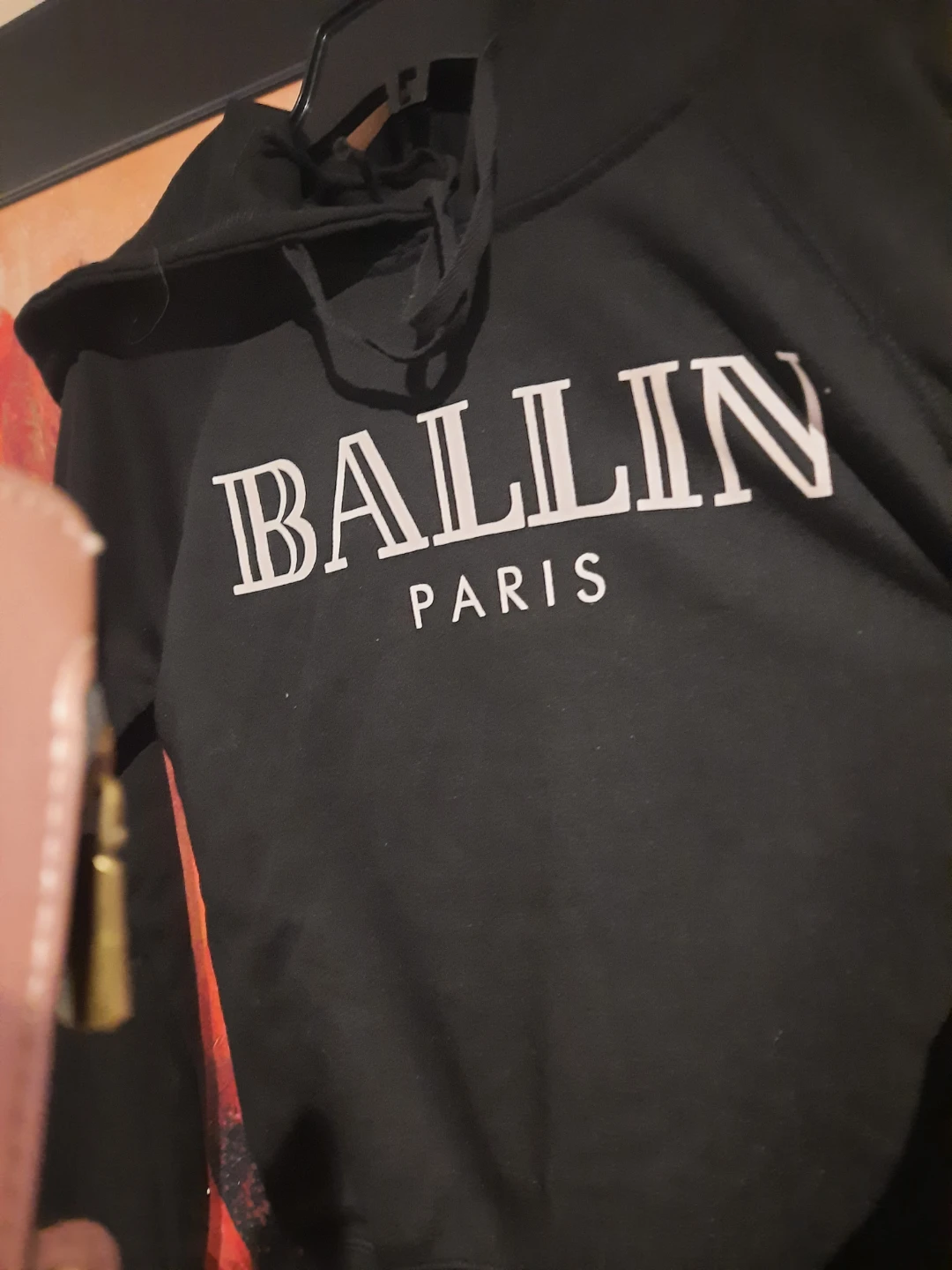 "Ballin Paris" Black Hoodie JRS MED or Women's Small