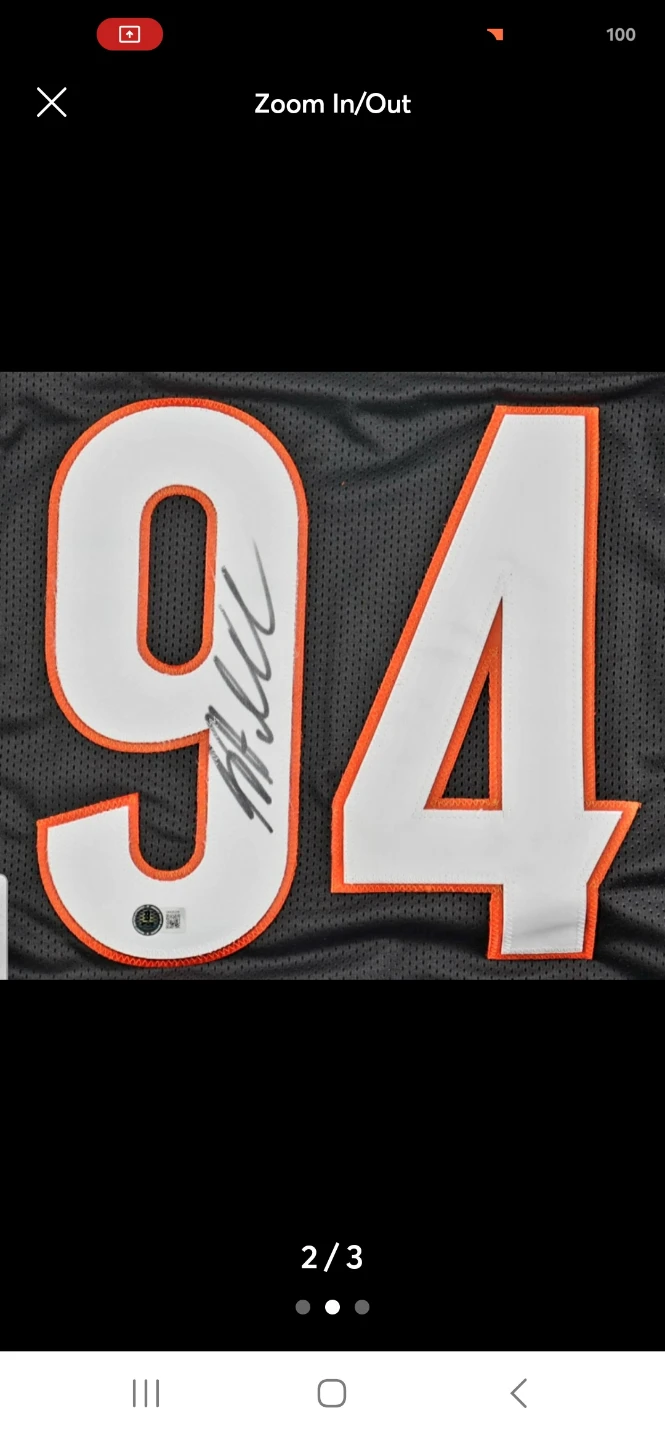 Sam Hubbard Signed Bengals Jersey (Beckett) - photo 2