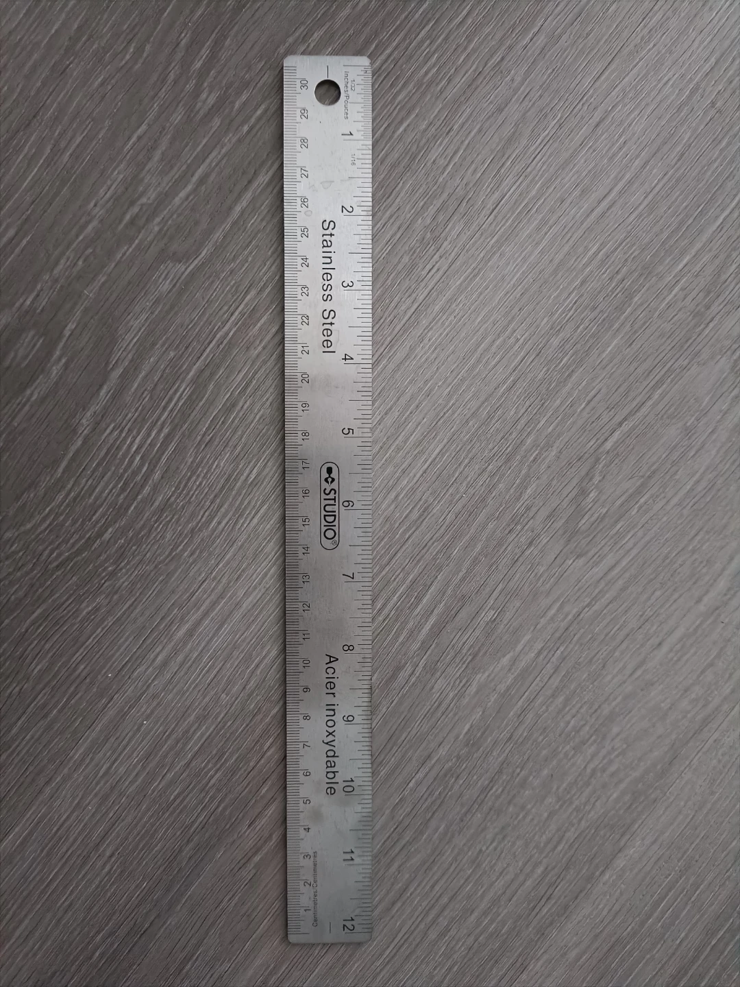 STUDIO Stainless Steel Ruler 30 cm / 12 inch
