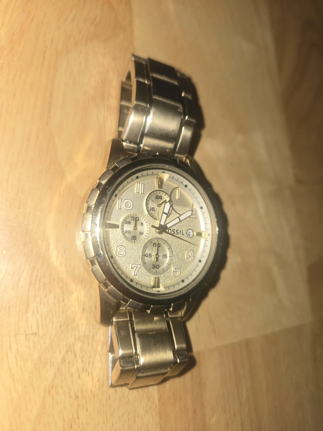 Fossil Gold Tone Chronograph Watch - photo 2