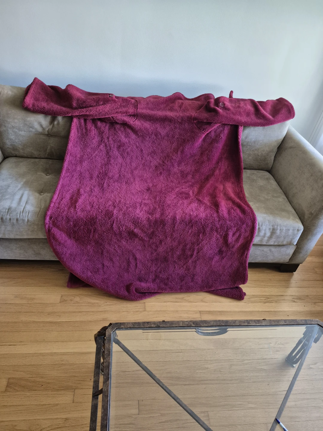 The Northwest Company Burgundy Wearable Fleece with Sleeves