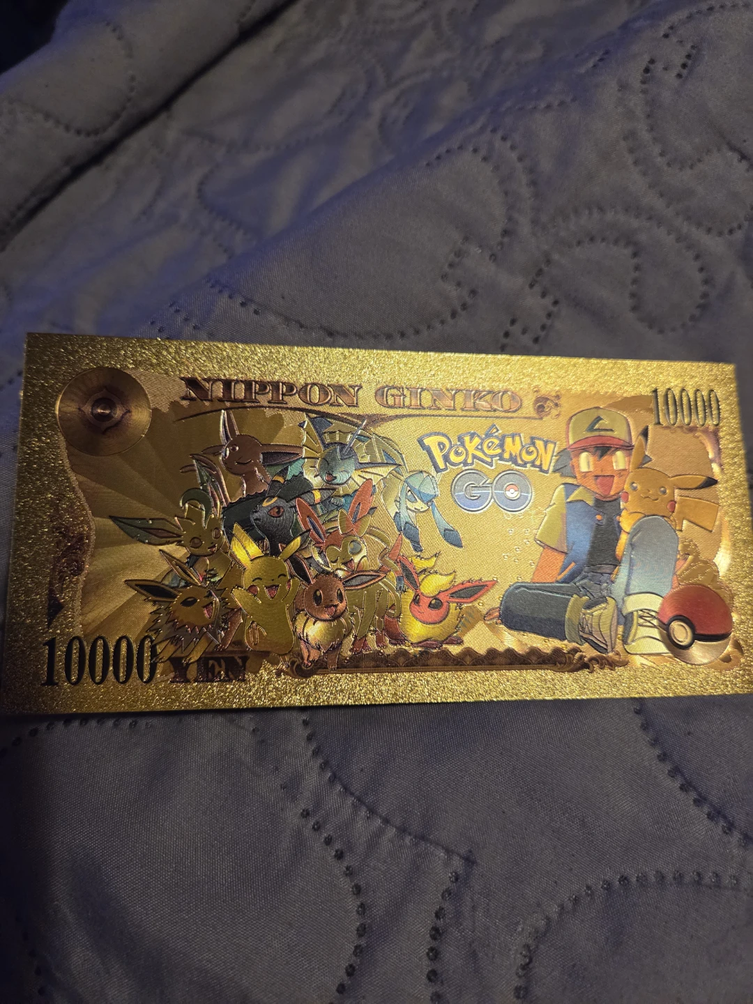Set of 5 Gold-plated Pokémon Notes - photo 3