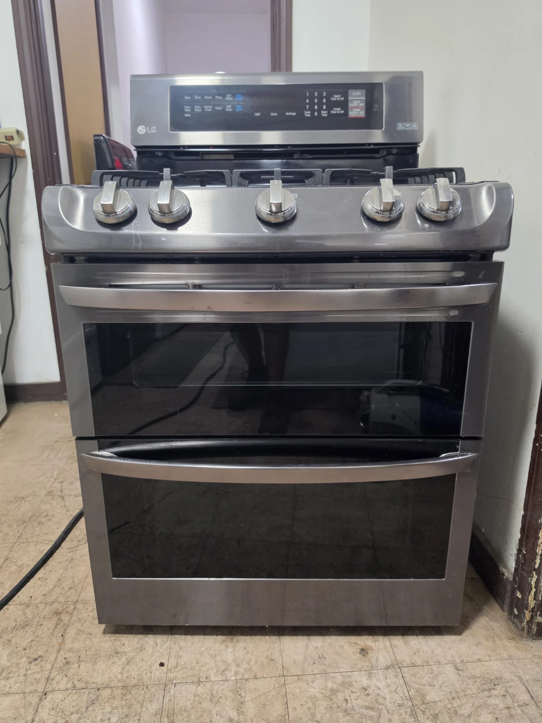 LG Gas Double Oven Range