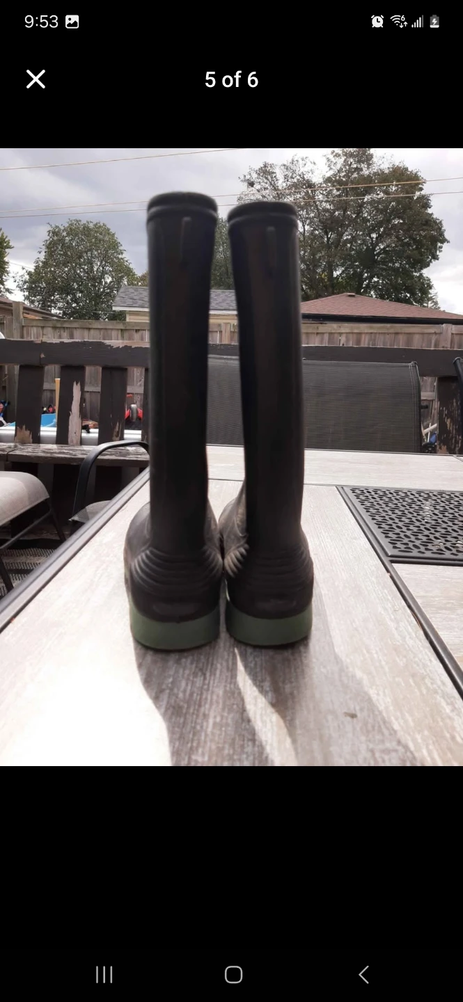 Kids Black Rain Boots Size 3 - photo 5