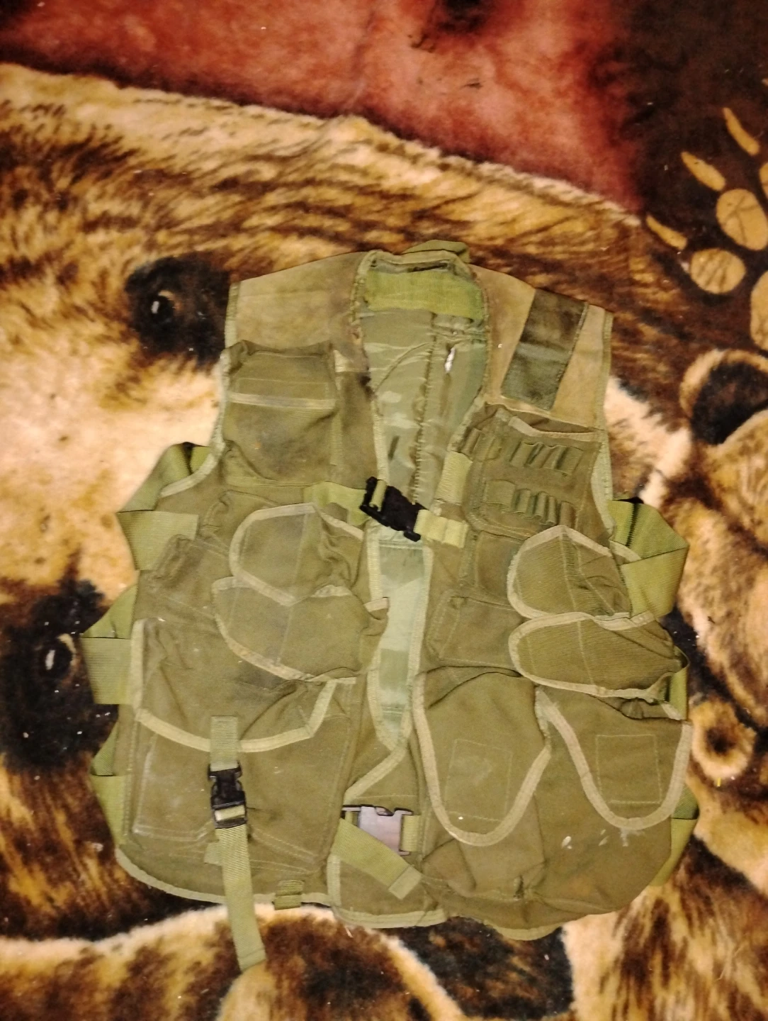 Olive Green Tactical Utility Vest