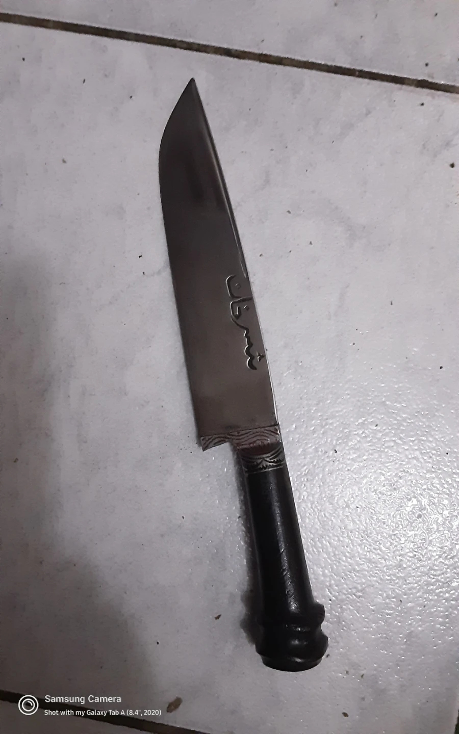 Chef's Kitchen Knife bone handel. HAND MADE