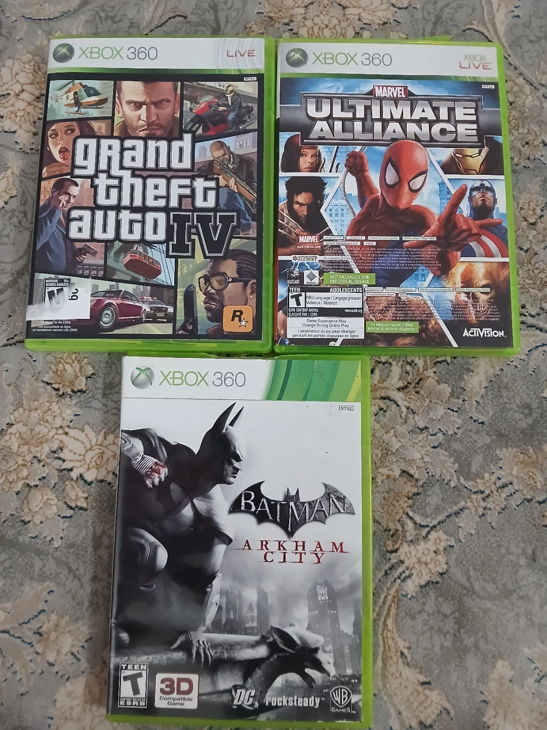 3 Xbox 360 Video Games