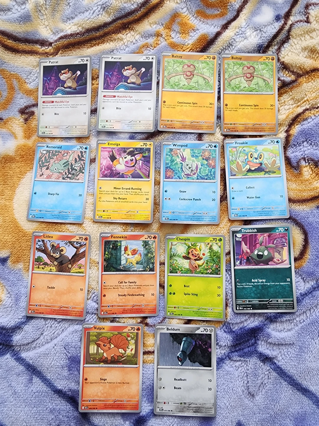Set of 13 Assorted Pokemon Trading Cards