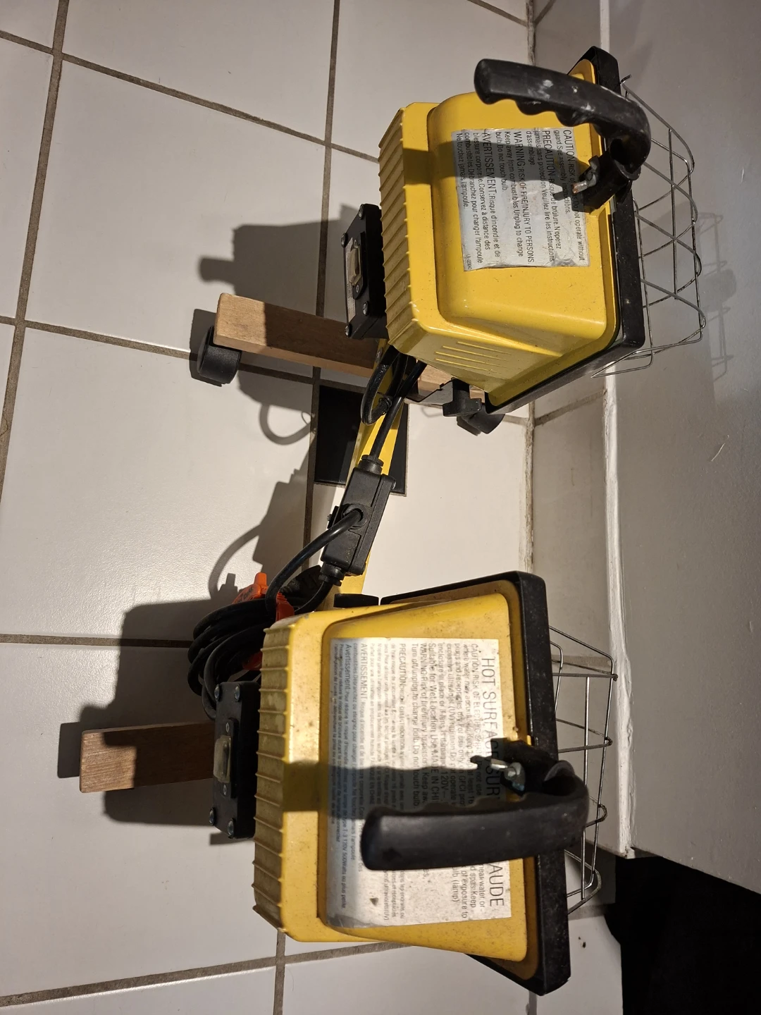 Twin Head Portable Work Light