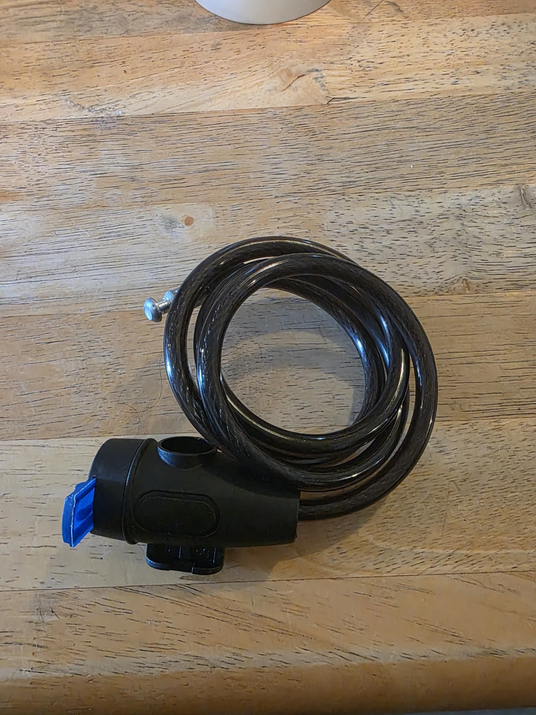 Black Bicycle Cable Lock