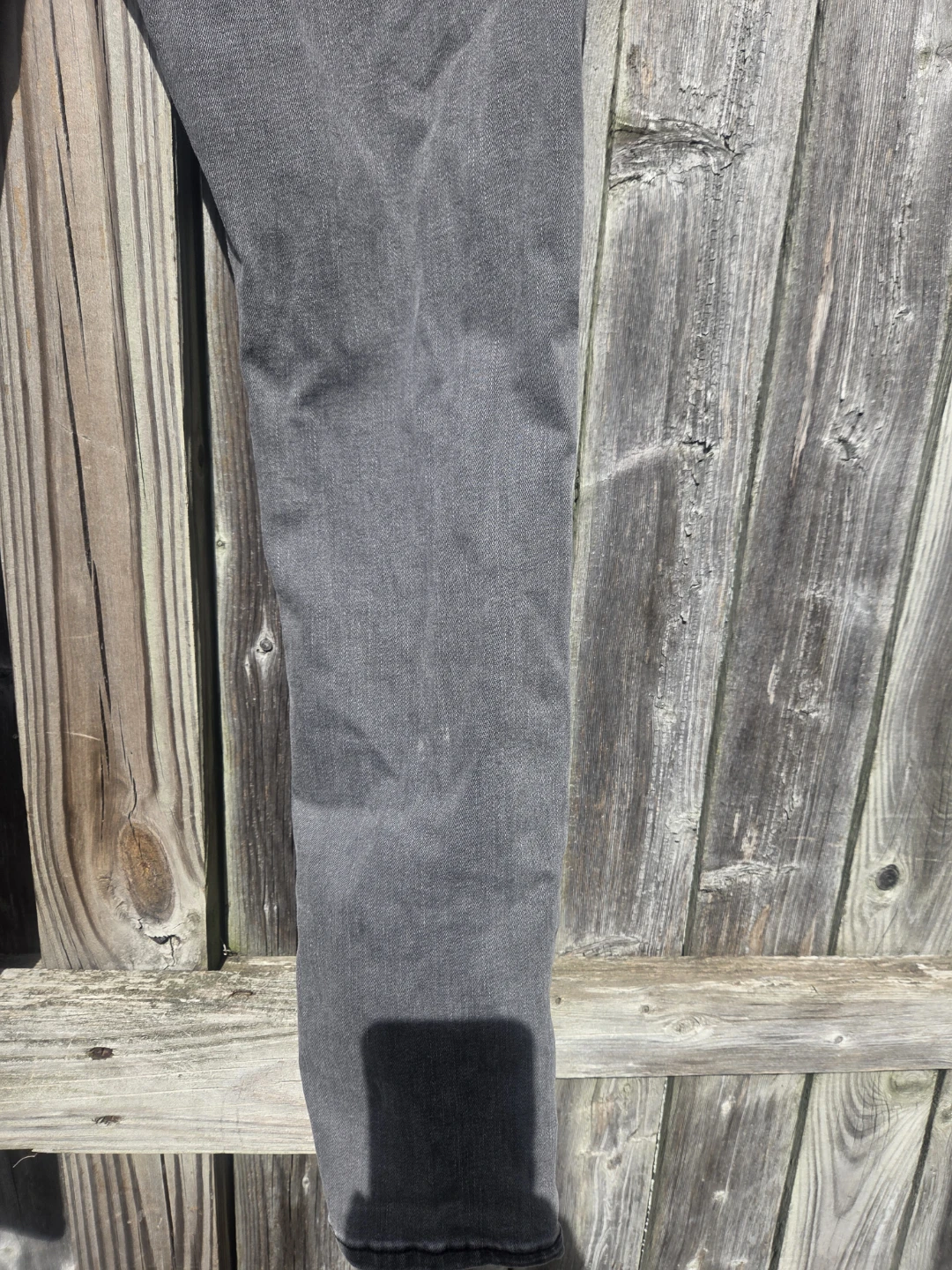 H&M Gray Skinny Fit moto Jeans - photo 4