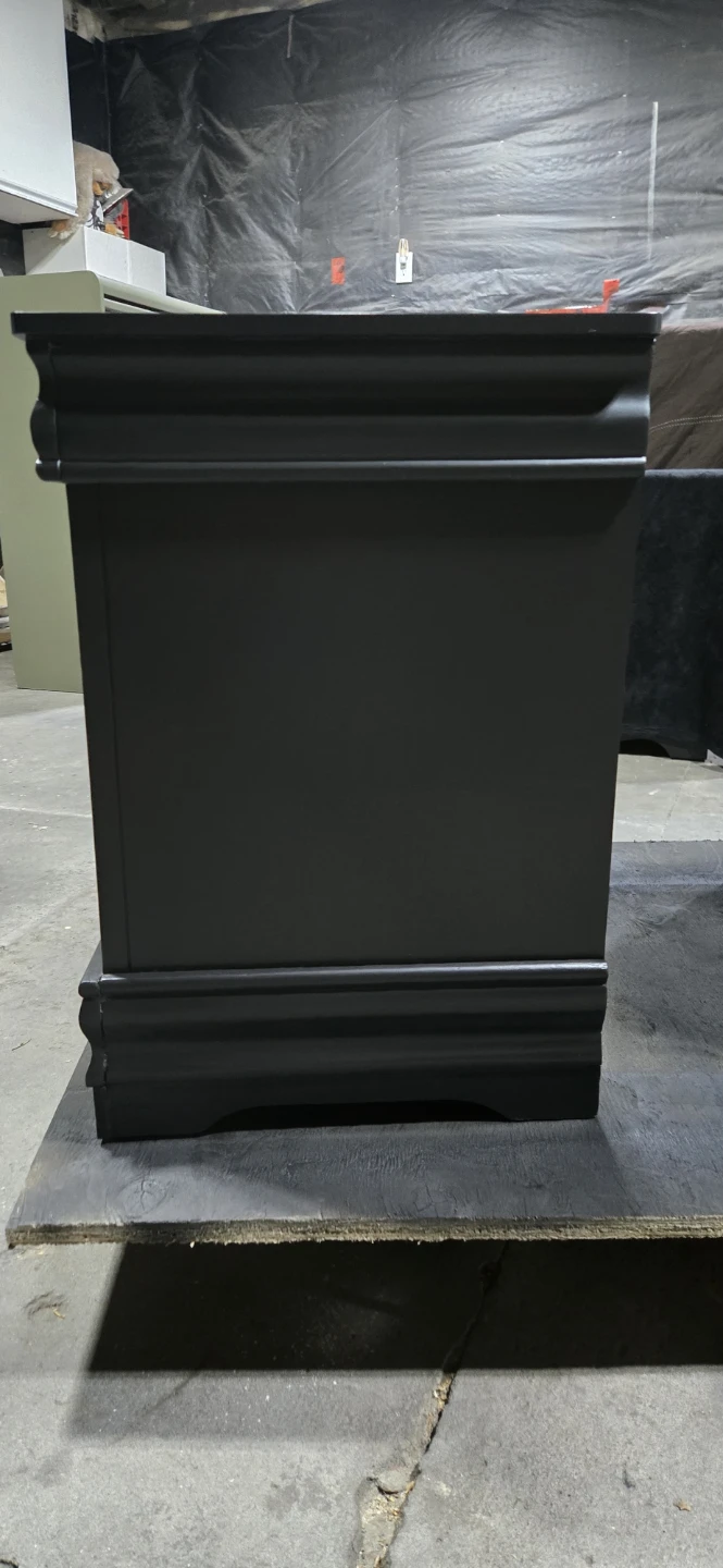 Pair of Matte Black Nightstands - photo 4