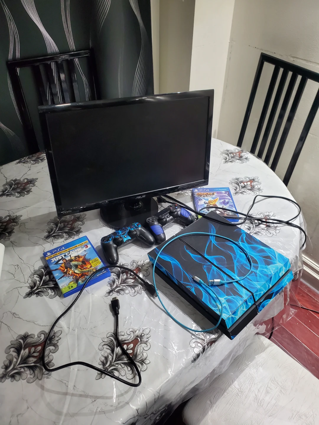 PlayStation 4 Console Bundle with Games and Monitor