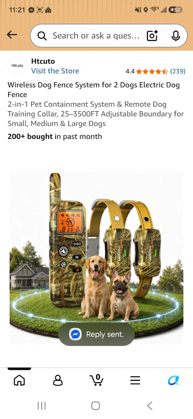Htcuto Wireless Dog Fence and Training System