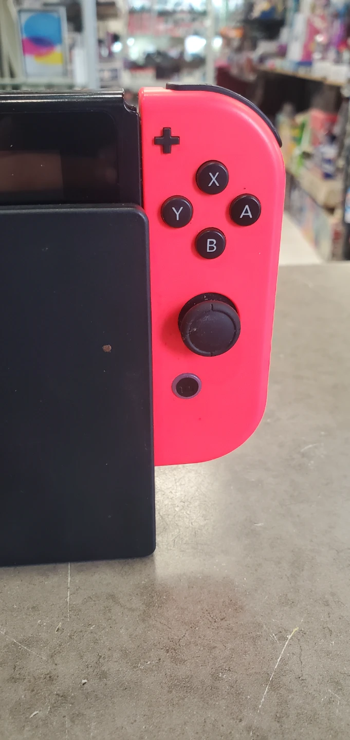 Nintendo Switch Console with Neon Controllers - photo 3