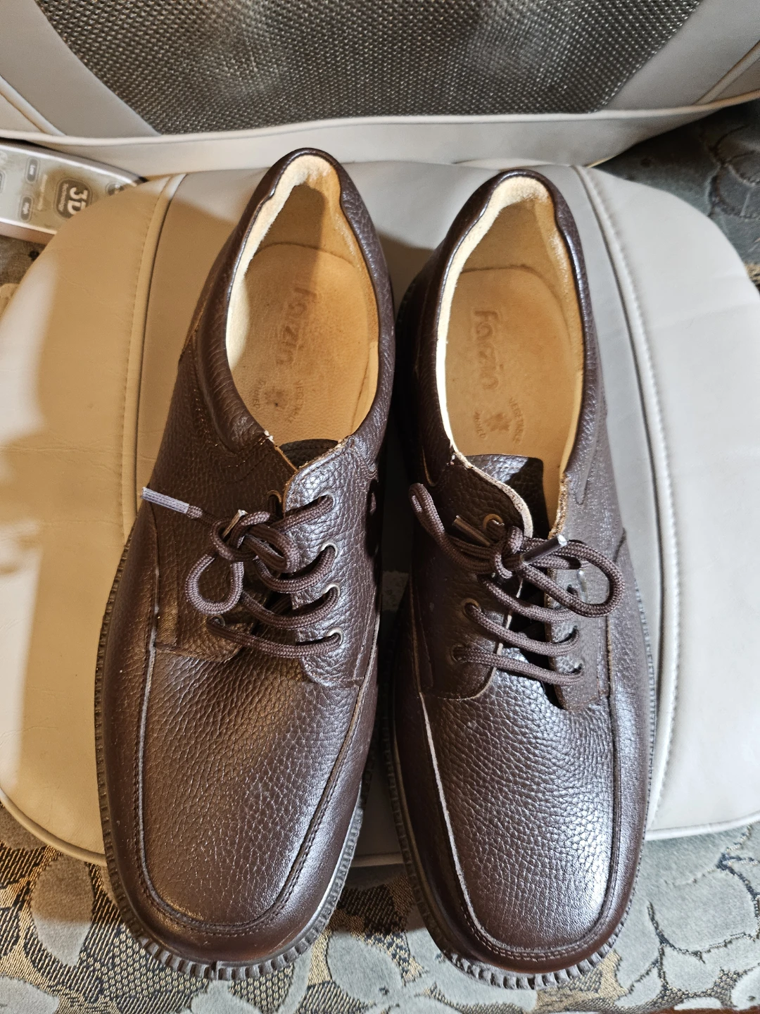 Farzin Brown Leather Shoes, size 10