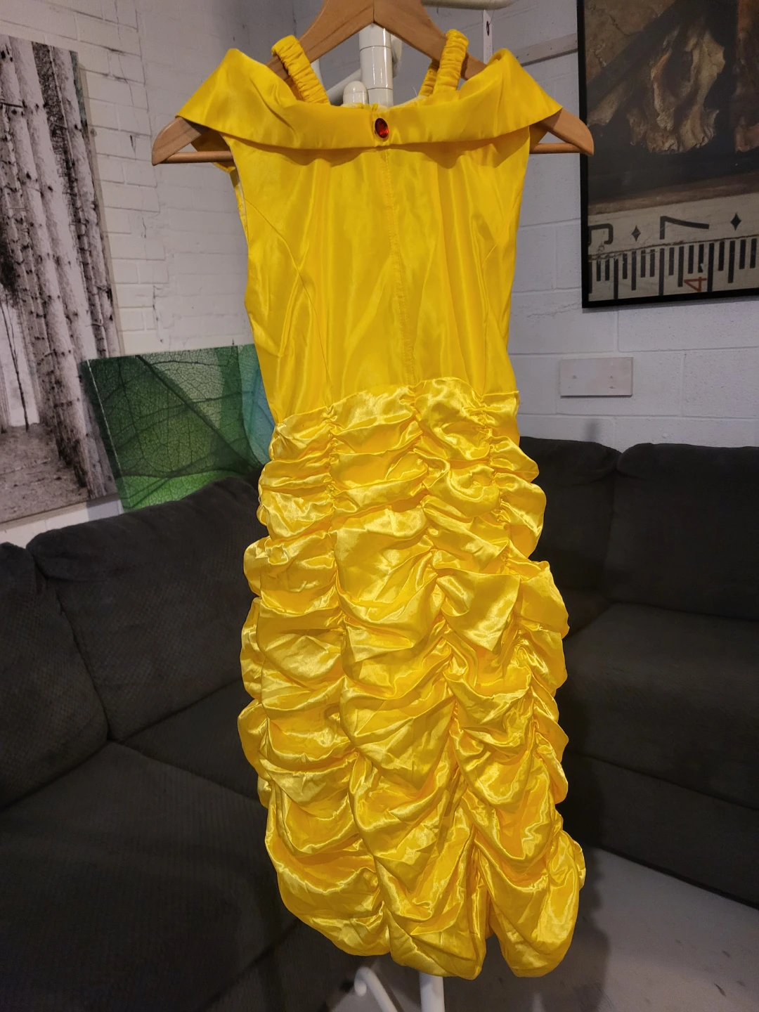 Child's Belle-style yellow dress Costume - size 150