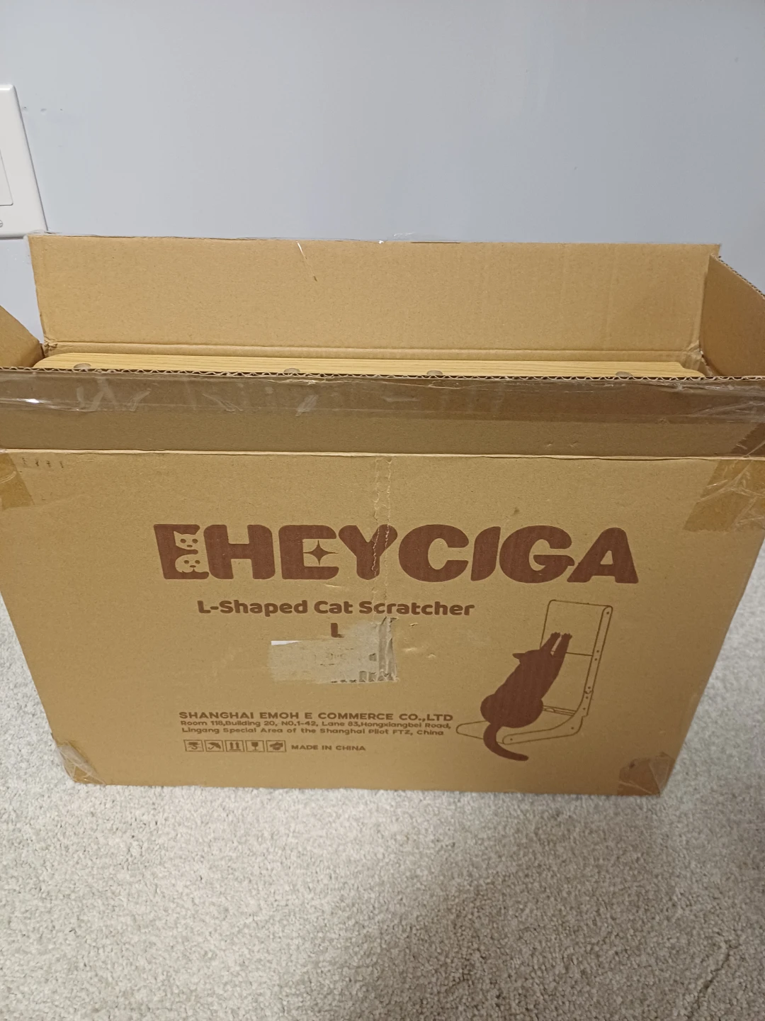 EHEYCIGA L-Shaped Cat Scratcher Large