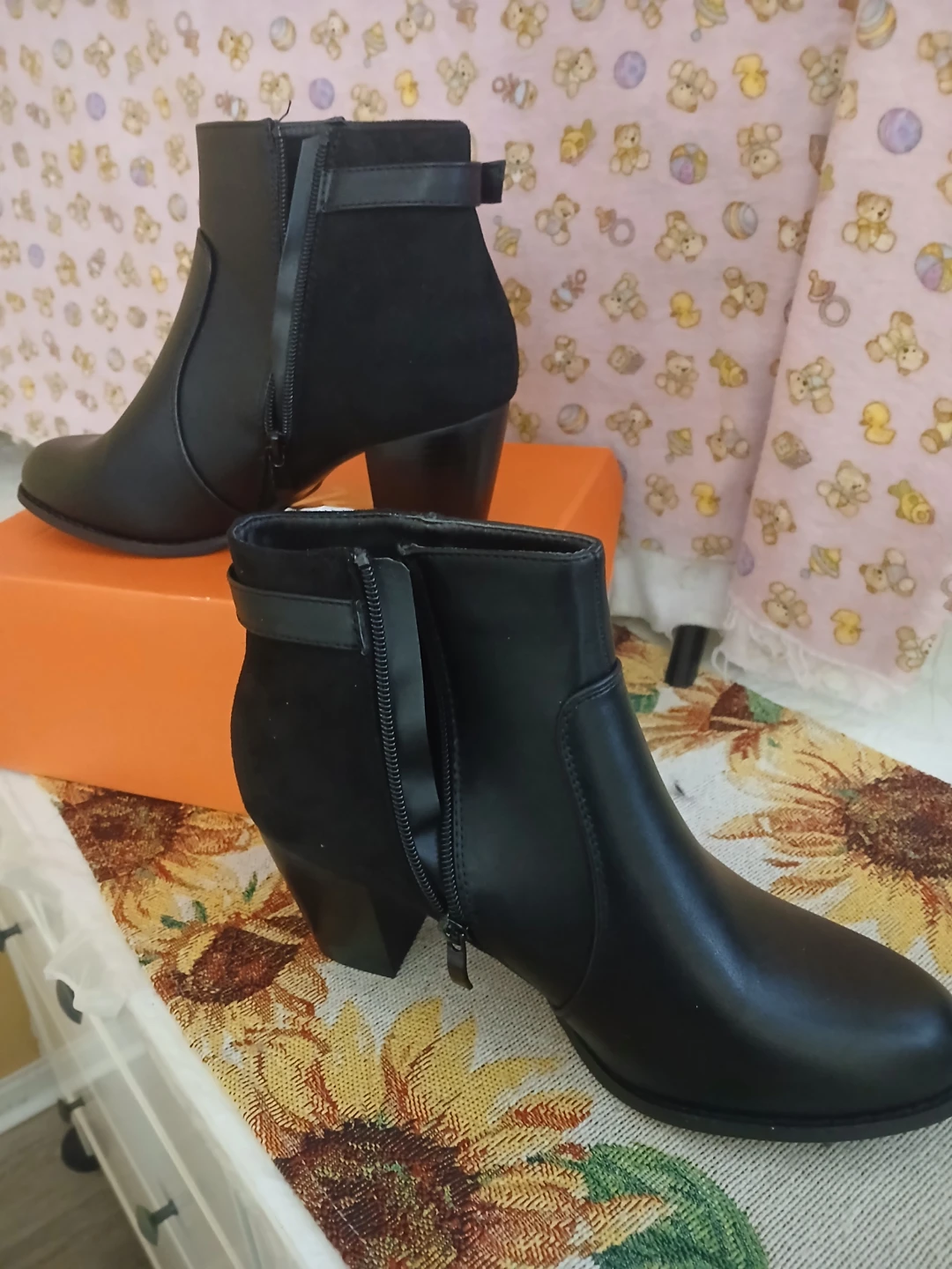 Bella Hanna Margaret 01 Black Ankle Boots Size 9 - photo 3