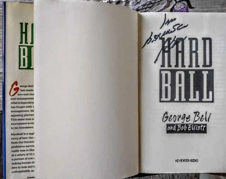 Hardball by George Bell and Bob Elliott - Signed Copy - photo 2