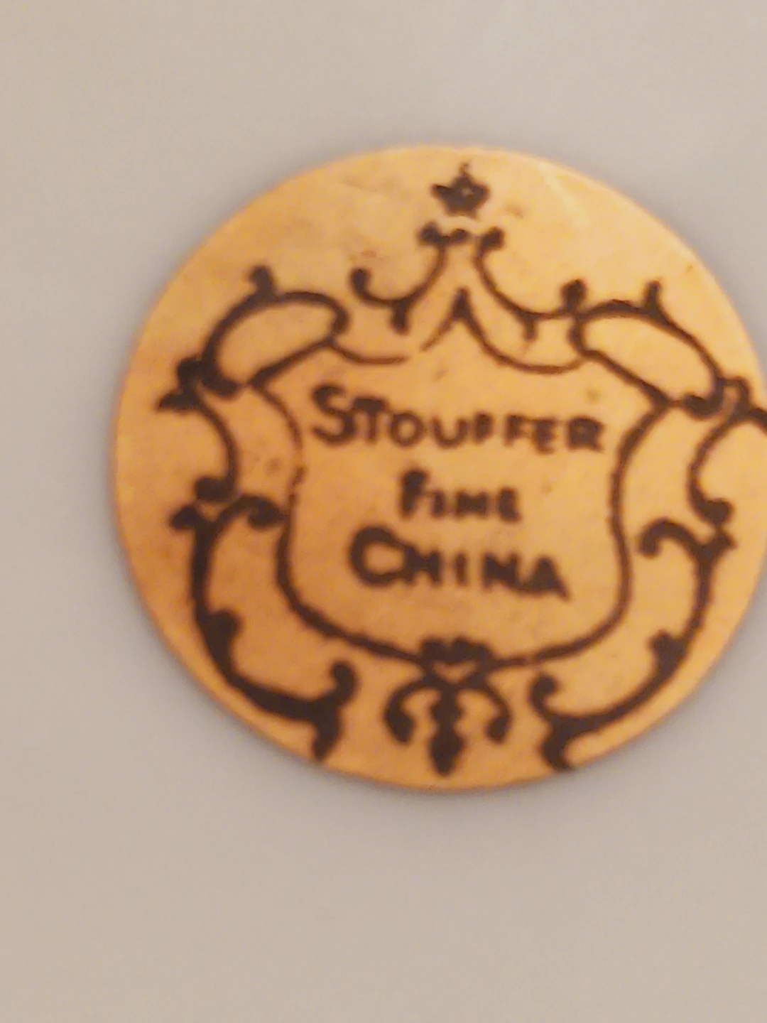 Stouffer Fine Porcelain Hand-Painted Floral Plate - photo 4