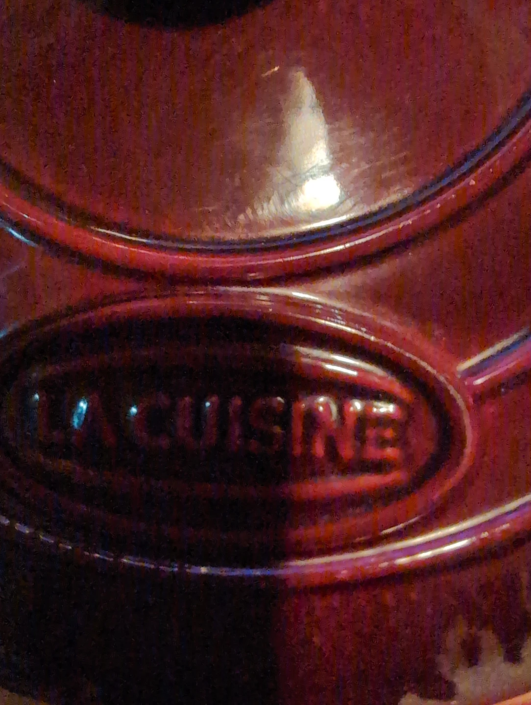 La Cuisine Cast Iron Dutch Oven - Cranberry - photo 2