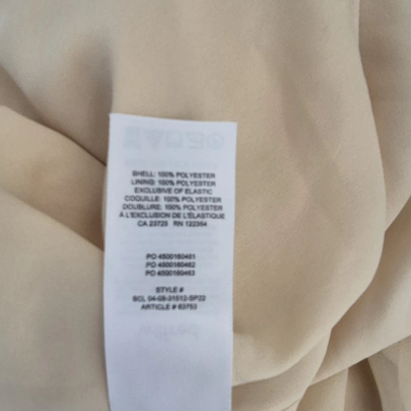 Wilfred Aritzia L Babydoll Butter Yellow Smocked Lined Dress - photo 5