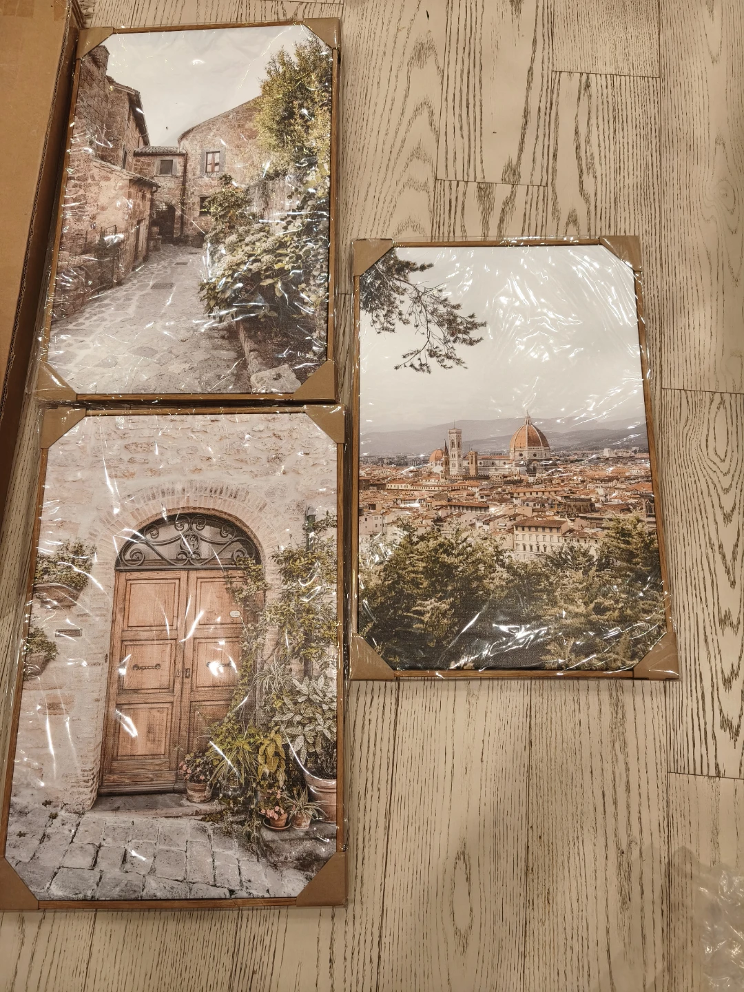 UPWOIGH Italy Framed Wall Art Set of 3