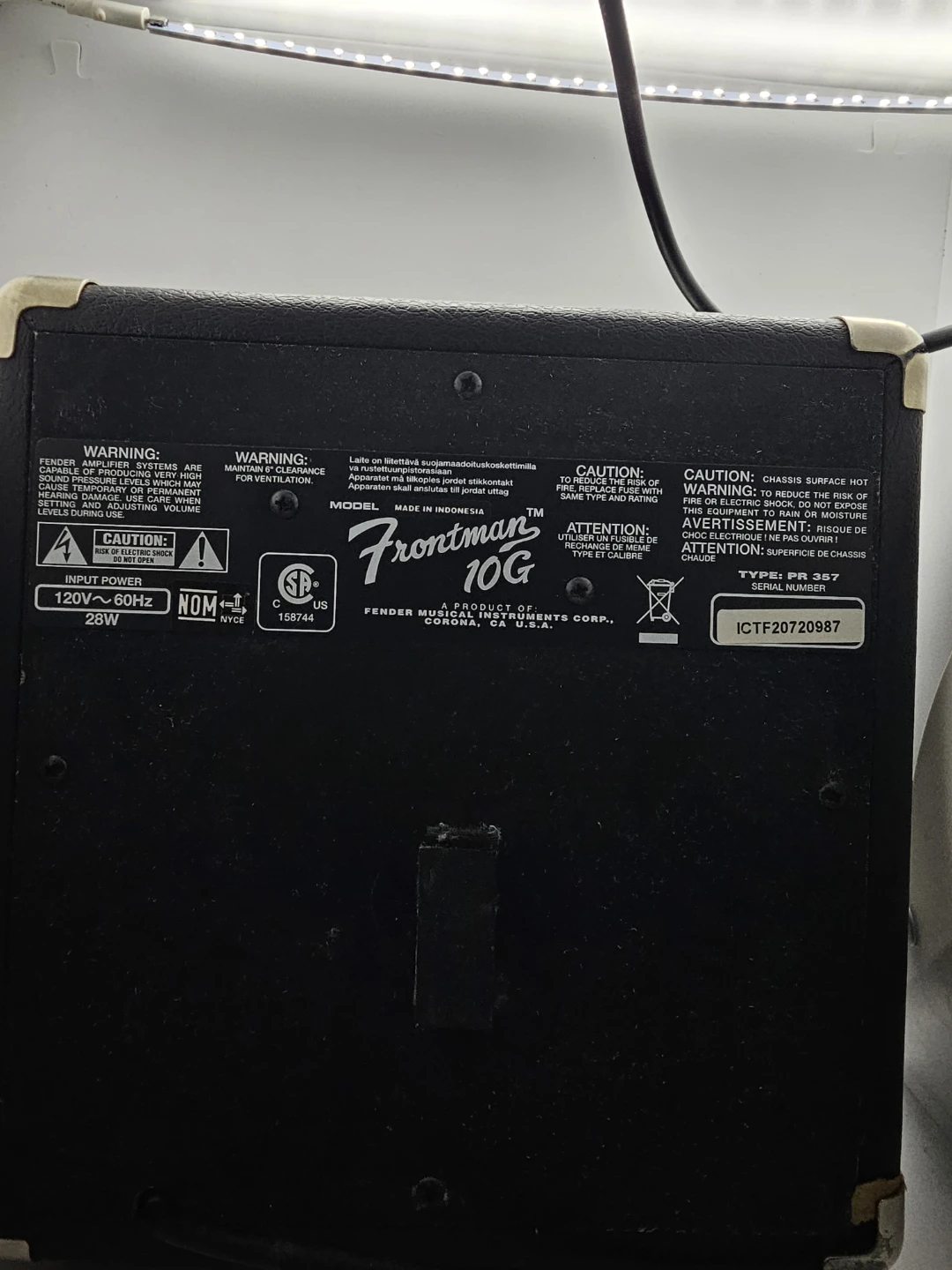 Fender Frontman 10G Guitar Amplifier - photo 5