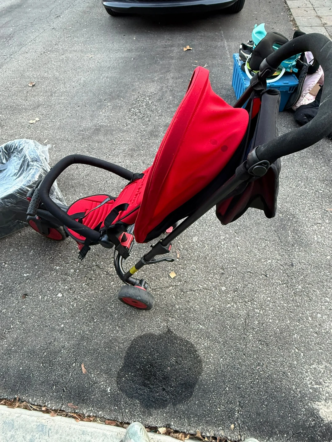 smarTrike red toddler tricycle stroller - photo 3