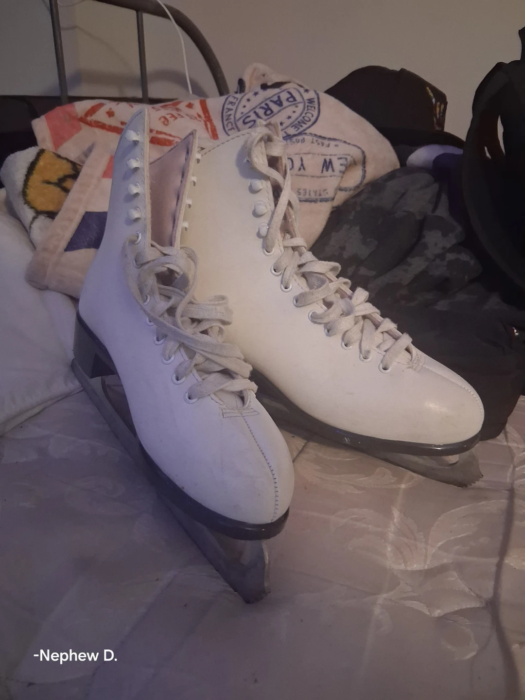 Vintage White Figure Skates