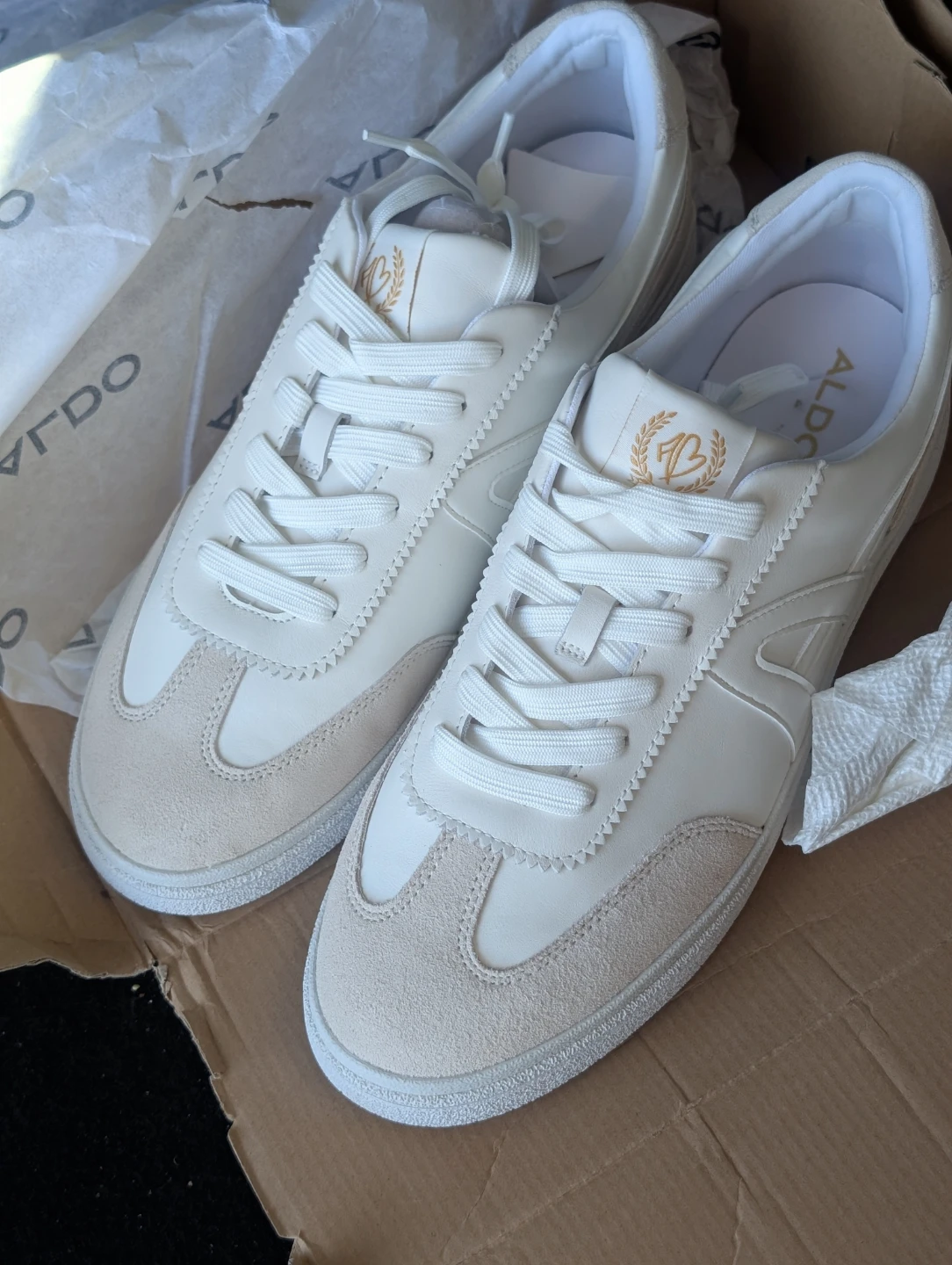 Aldo White Casual Sneakers Sz 13 - photo 3
